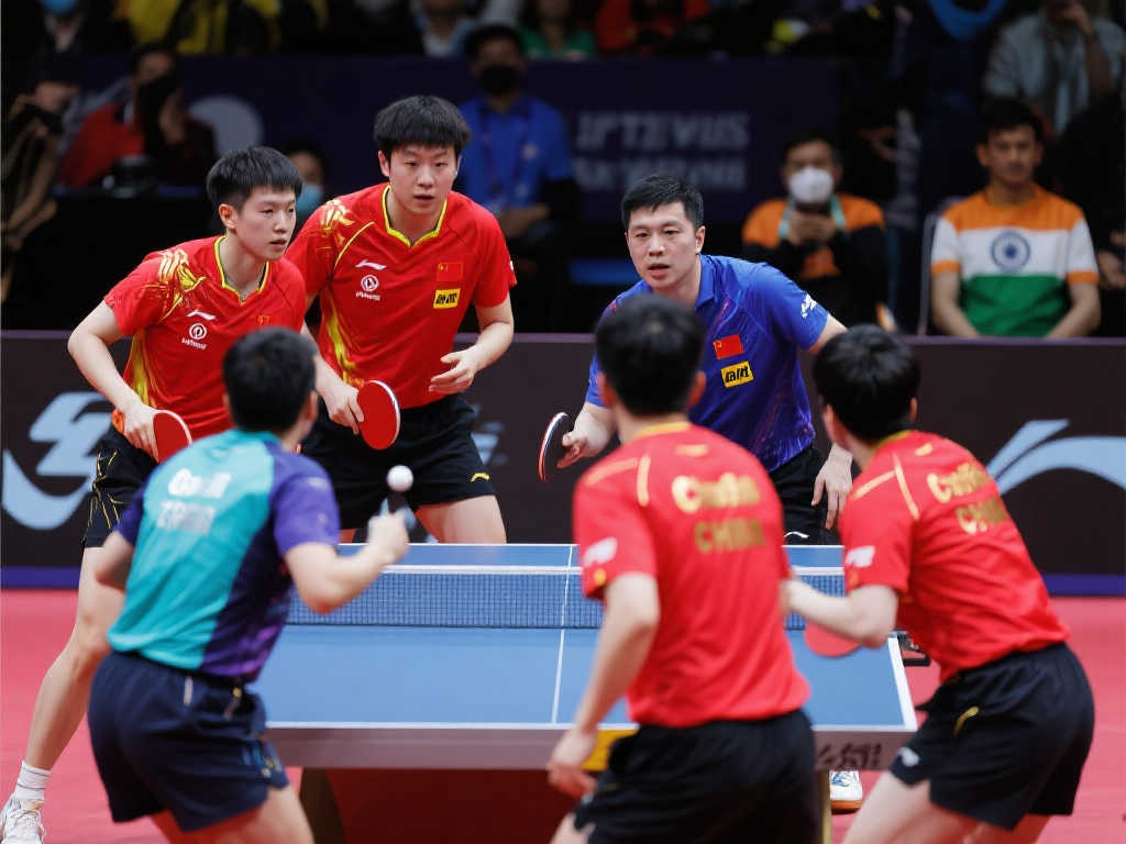 国乒轻松击败印度二队 混团赛中韩对决成焦点? 国乒轻松击败印度二队 混团赛中韩对决成焦点?